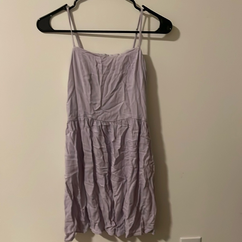 lavender mini dress